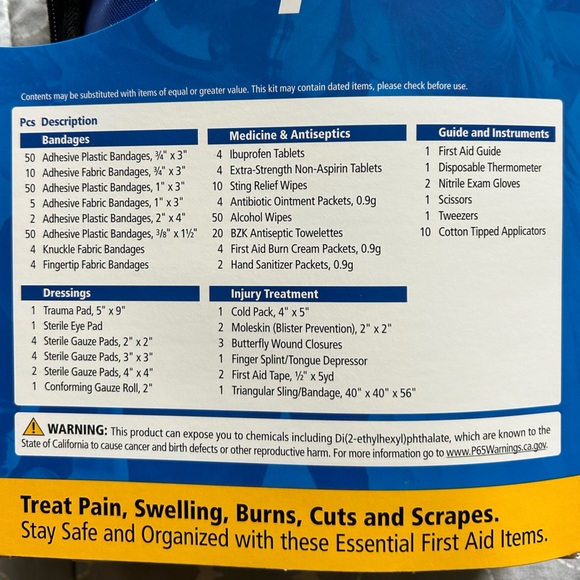 FIRST AID ONLY Home & Go First Aid Kit 312 pieces - Picture 7 of 11